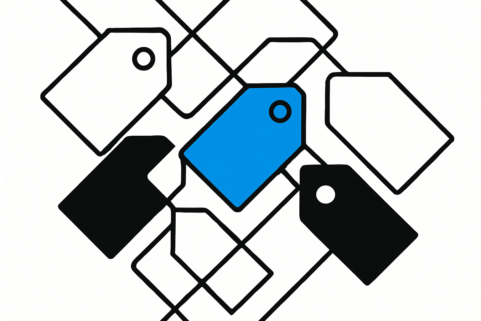 Abstract geometric network illustration